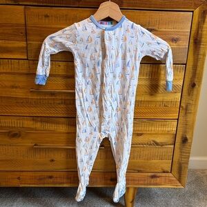 Magnetic Me 🧲 Sailboat Print Kids One Piece Pajama